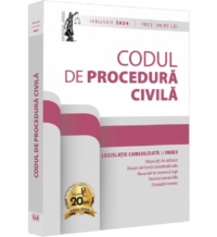 Codul de procedură civilă ianuarie 2024. Ediție tipărită pe hartie albă